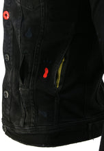Load image into Gallery viewer, Men&#39;s Black Drip Premium Denim Jacket