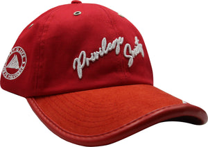 PS Limited Script Dad Hat, Red/white