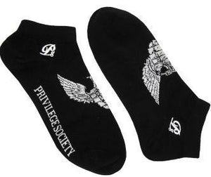 PS Grenade Wings Ankle Socks - Black/White