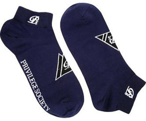 PS Triangle Ankle Socks - Navy/White