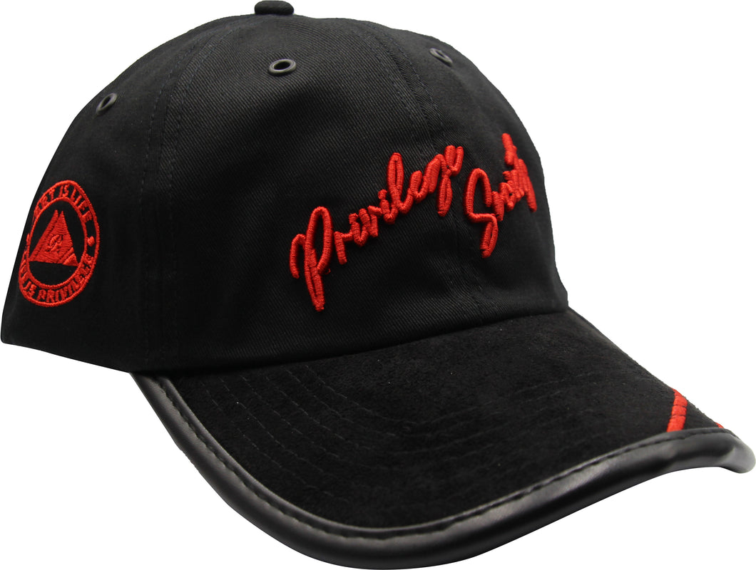 PS Limited Script Dad Hat, Black/Red